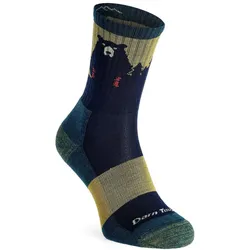 Darn Tough, Damen, Sportsocken, Women's Bear Town Micro Crew Lightweight w Cushn (35 - 37.50), Türkis, Blau