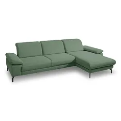 Segmüller Werkstätten Ecksofa Marino Stoff Grün