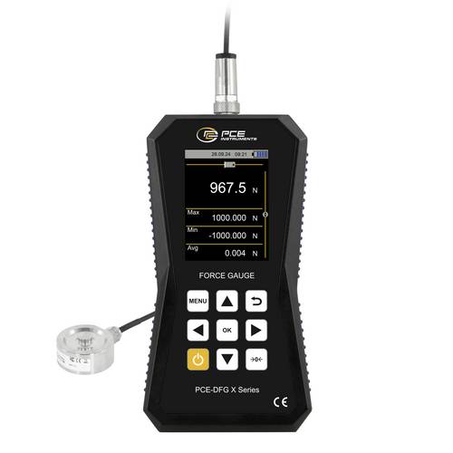 PCE Instruments Kraftmesser PCE-DFG 1K XF |1000N |Genauigkeit ±0,05% FS |32GB Speicher für 30 Mio. Messpunkte |USB-C