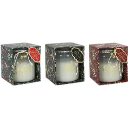 Duftkerzen-Set X-MAS (LBH 8x8x9,50 cm) - LBH 8x8x9,50 cm