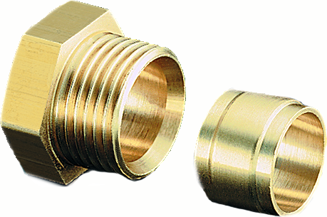 Oventrop Raccord de compression Ofix-Oil 2127050 6 mm, double, pour filtre à deux conduites