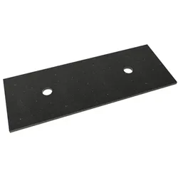 Abdeckplatte Naturel 120x2x46 cm Gobi schwarz Glanz KDESKATK120