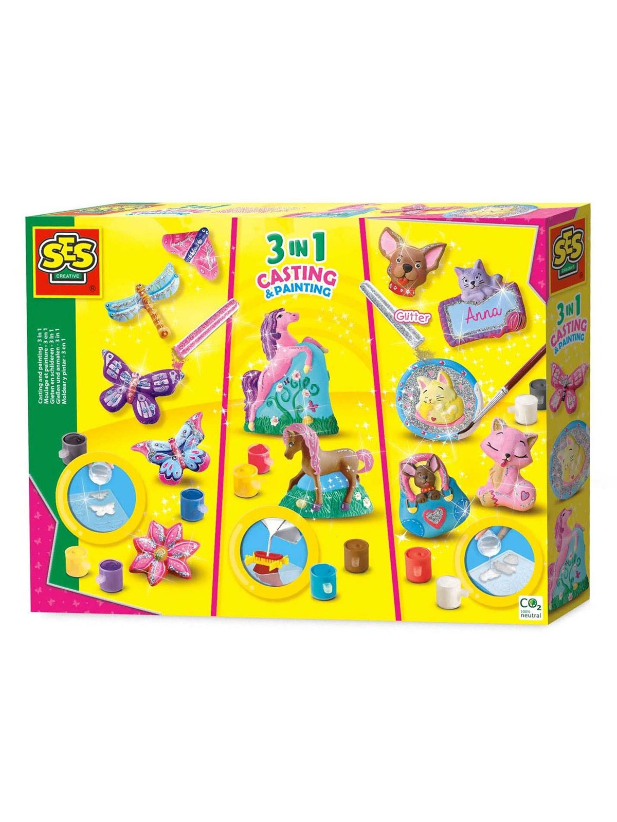 SES Creative Plaster Casting and Painting 3in1