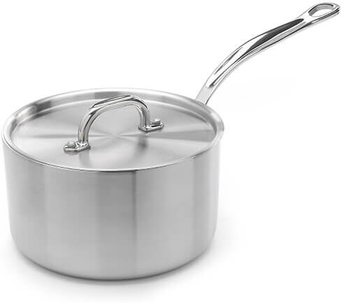 Samuel Groves Classic Stainless Steel Triply 18cm Saucepan with Lid