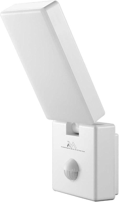Maclean LED Wandlamp met PIR Sensor voor de tuin, Wit