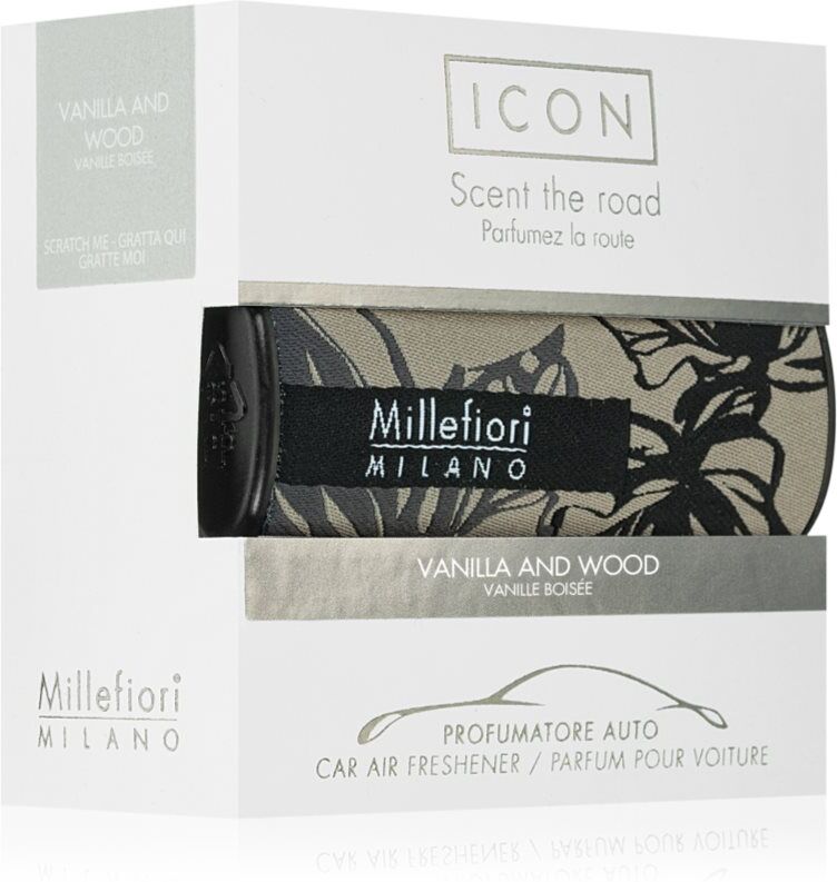 Millefiori Icon Vanilla & Wood désodorisant voiture 1 pcs