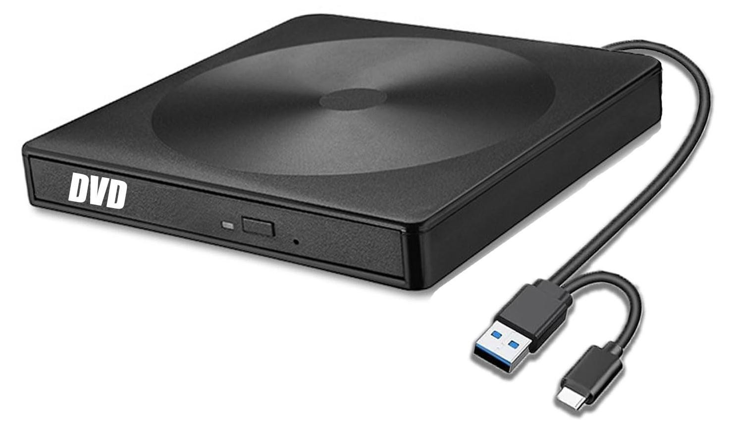 Selius Externe DVD-speler USB 3.0 Type-C voor PC en Laptop