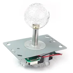 Arcade Joystick, 8-Wege, mit LED Beleuchtung, 74,3mm Höhe, RGB Farbwechsel