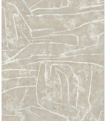York Wallcoverings Neutral Urban Chalk Peel and Stick Wallpaper