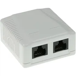 ACT Surface mounted box unshielded 2 ports CAT6. Type: CAT6 Wall mountbox c6 2 prt unsh, Zubehör Netzwerk