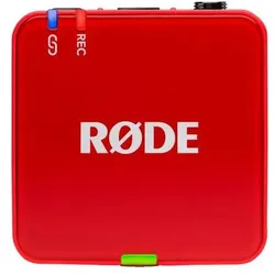 RØDE Mikrofon-Funksystem Wireless GO Gen 3 Rot + Bonus In-Ear Kopfhörer, Mikrofon