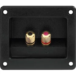 MON ST-955GM - LS-Terminal, rechteckig, vergoldet Vollmetall
