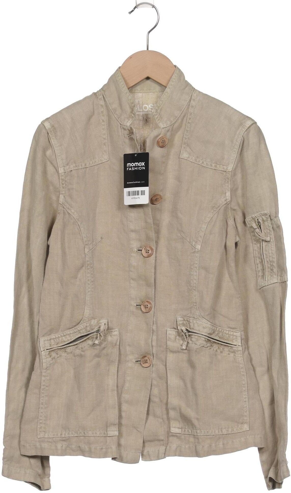 Closed Damen Jacke, Beige, Gr. XS, Leinen - Second Hand