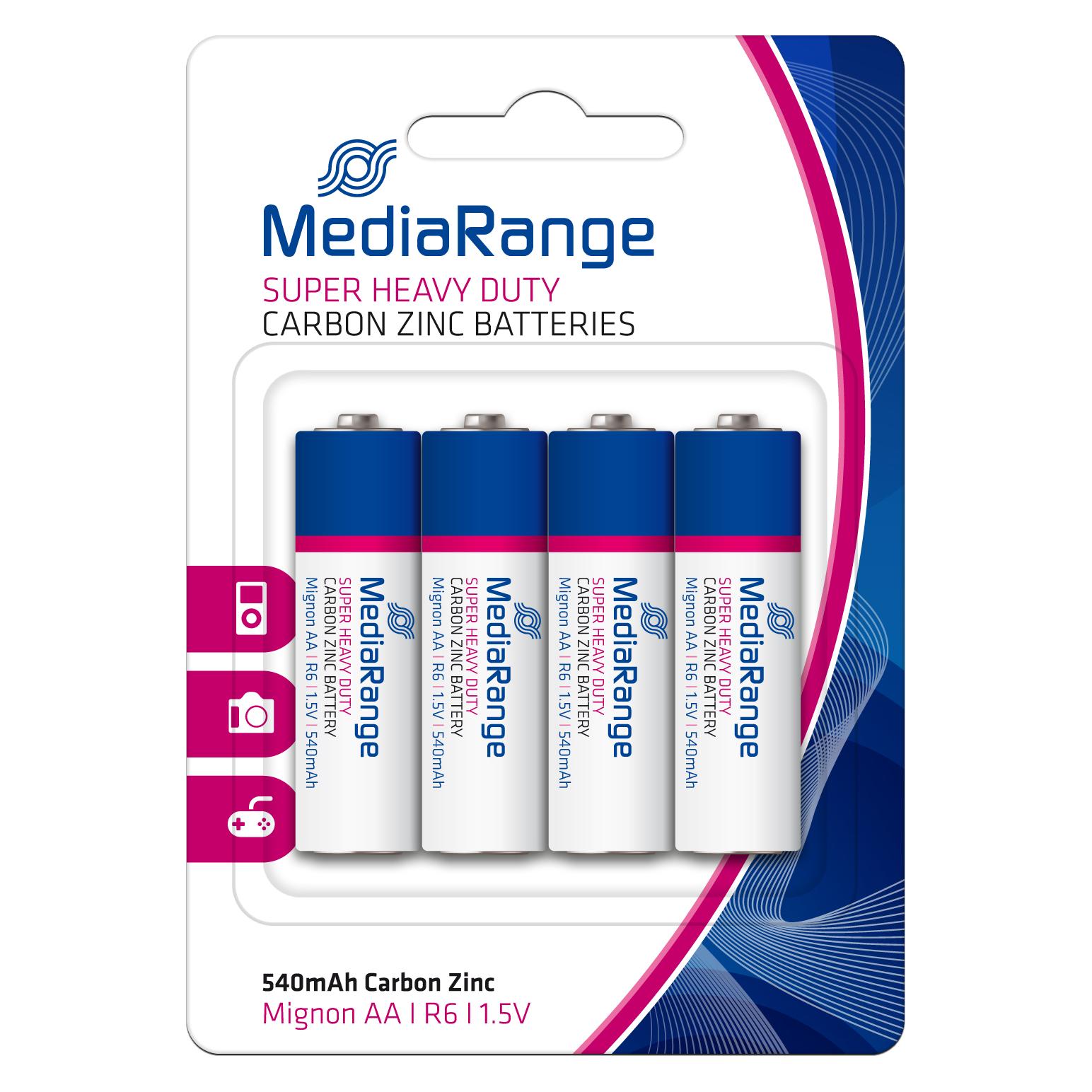 MediaRange MRBAT144 (4 Stk., AA, 540 mAh) (MRBAT144)