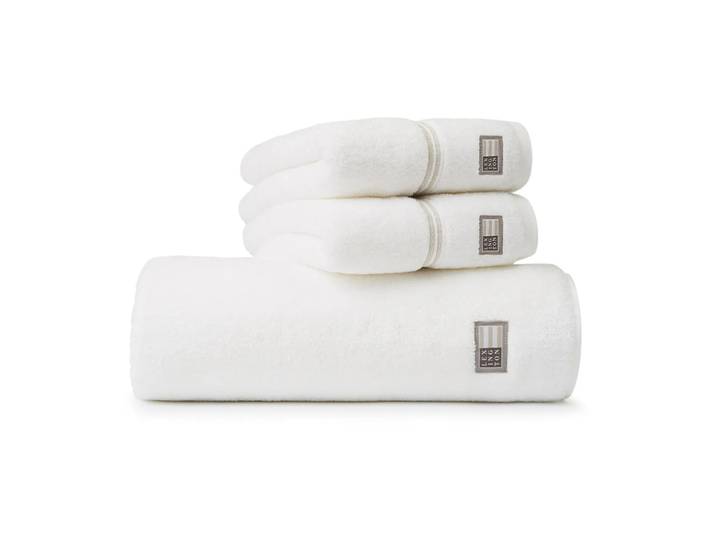 Lexington Serviette Lexington Hotel 70x130 cm Blanc-beige