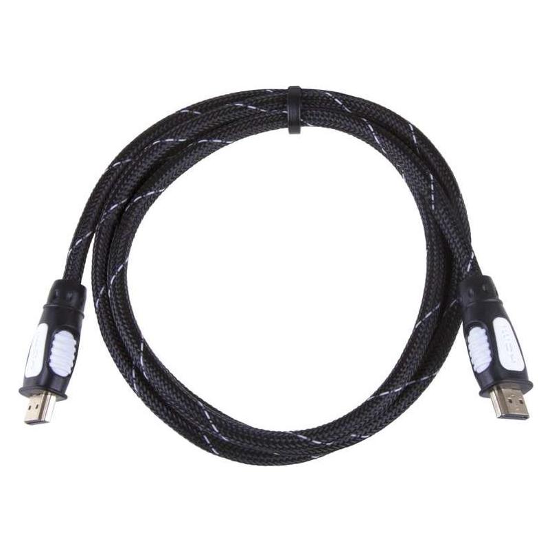 Emos HDMI Kabel 1.4 Ethernet A Stecker - A Stecker 1,5m Nylon (1.50 m) (SL0301)