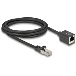 DeLOCK 90309 Netzwerkkabel Schwarz 2 m Cat6a S/FTP (S-STP)