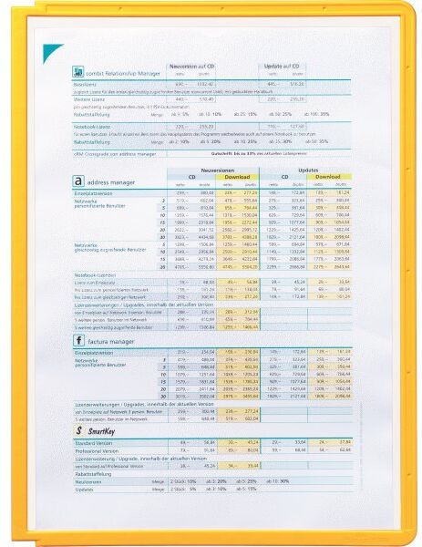 Durable Sherpa Infocenter Lomme   A4   Gul