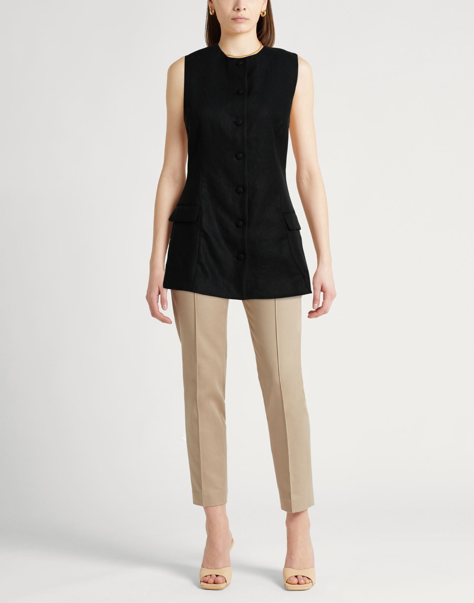 Faithfull Chaleco sartorial Mujer Negro 34,36,38,40,42 Mujer
