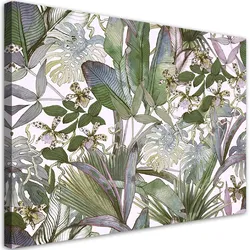 WANDBILD die tropischen monstera blätter