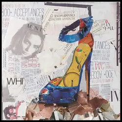 Kayoom Papier Wandbild Dresscode I 52cm x 52cm , ca. 2,5cm (L/T) x 52cm (B) x 52cm (H)