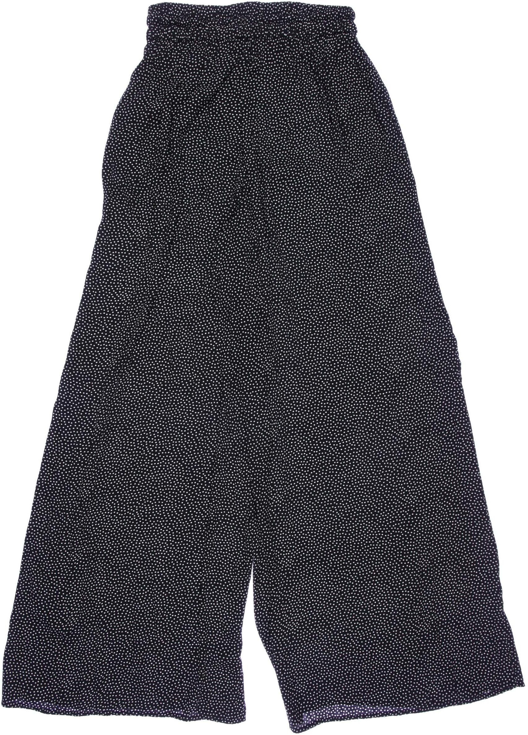 Zara Damen Stoffhose, Schwarz, Gr. S, Synthetik - Second Hand