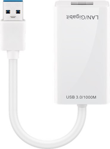 Goobay USB 3.0 Gigabit Ethernet netwerkadapter, wit
