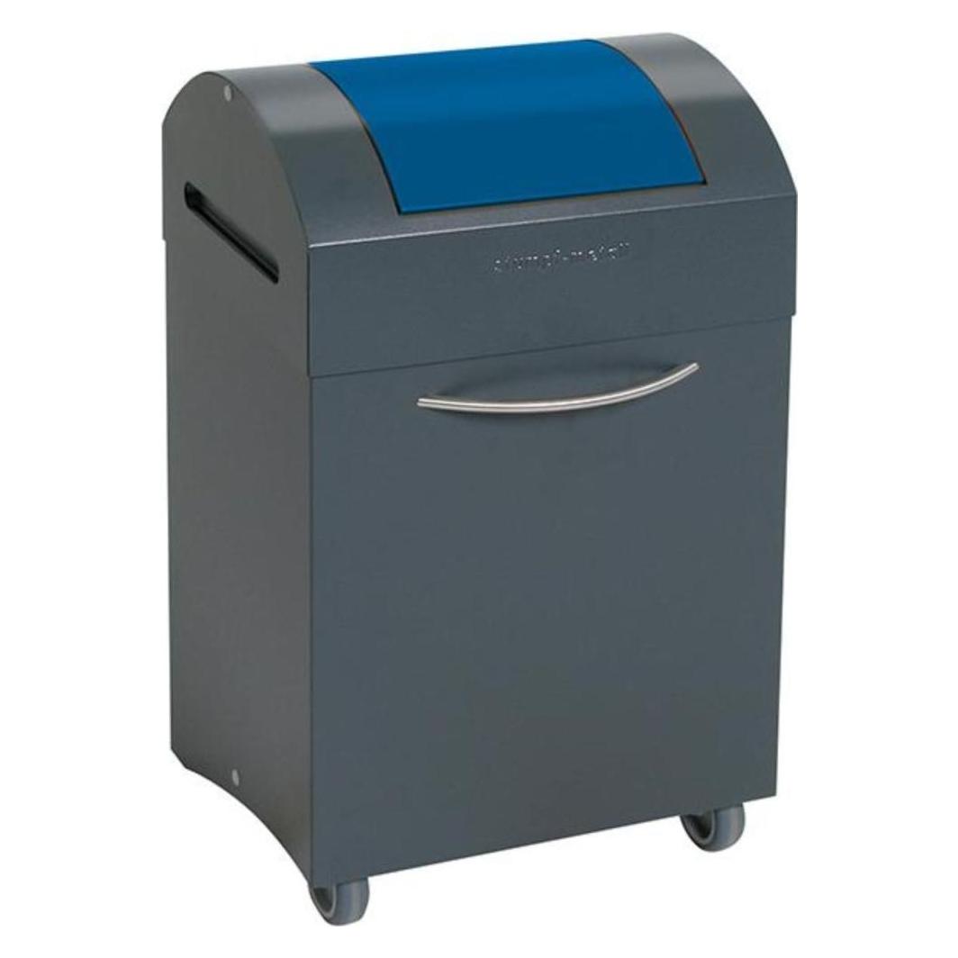 Stumpf & Kossendey Stumpf Wertstoffbehälter Wertstoffsammler 45 l grau/blau, 685x380x320mm (45 l) (230111)