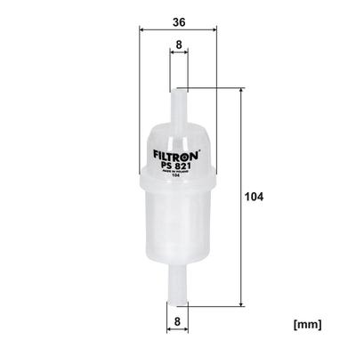 FILTRON Kraftstofffilter ps821 Leitungsfilter 106mm für DAF Volvo HUSQVARNA Mercedes RENAULT TRUCKS
