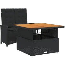 vidaXL, Gartentisch + Balkontisch, Samiser (Bank + Tisch) (110 x 110 x 71 cm)