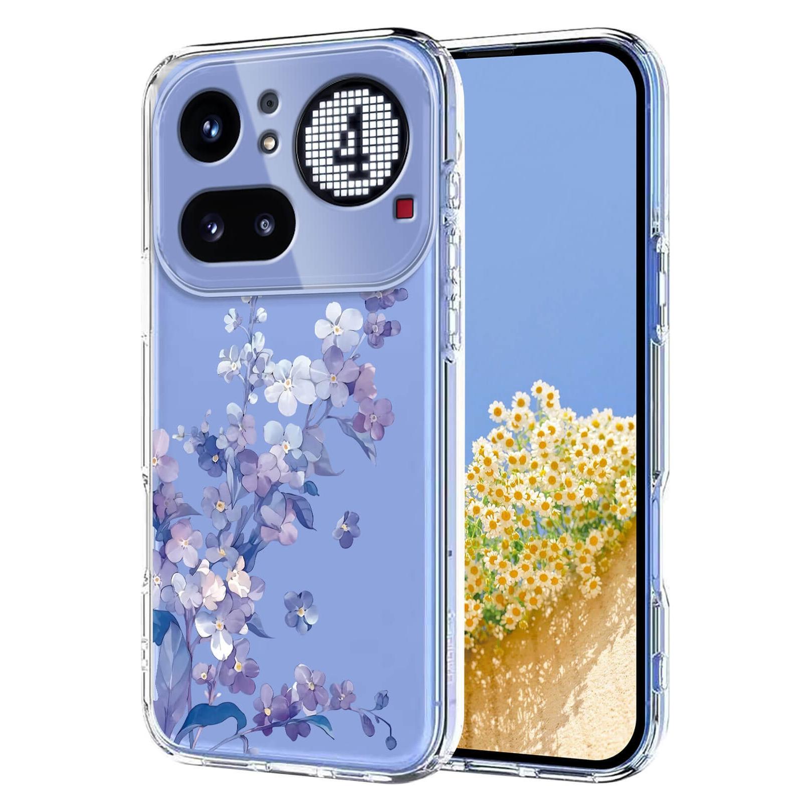 Cover-Discount Nothing Phone (4a) Pro - Silikon Gummi Hülle Blumen (Nothing Phone (4a) Pro) (78703935)