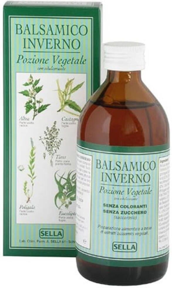 SELLA Srl Balsamico Inverno Sciroppo 200 ml - Tosse, raucedine, catarro