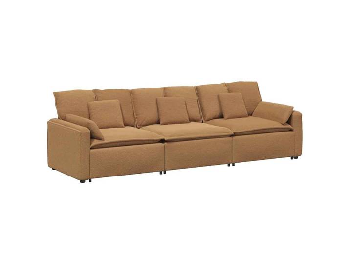 vidaXL Sofaelement Modulares Sofa mit Kissen Beige