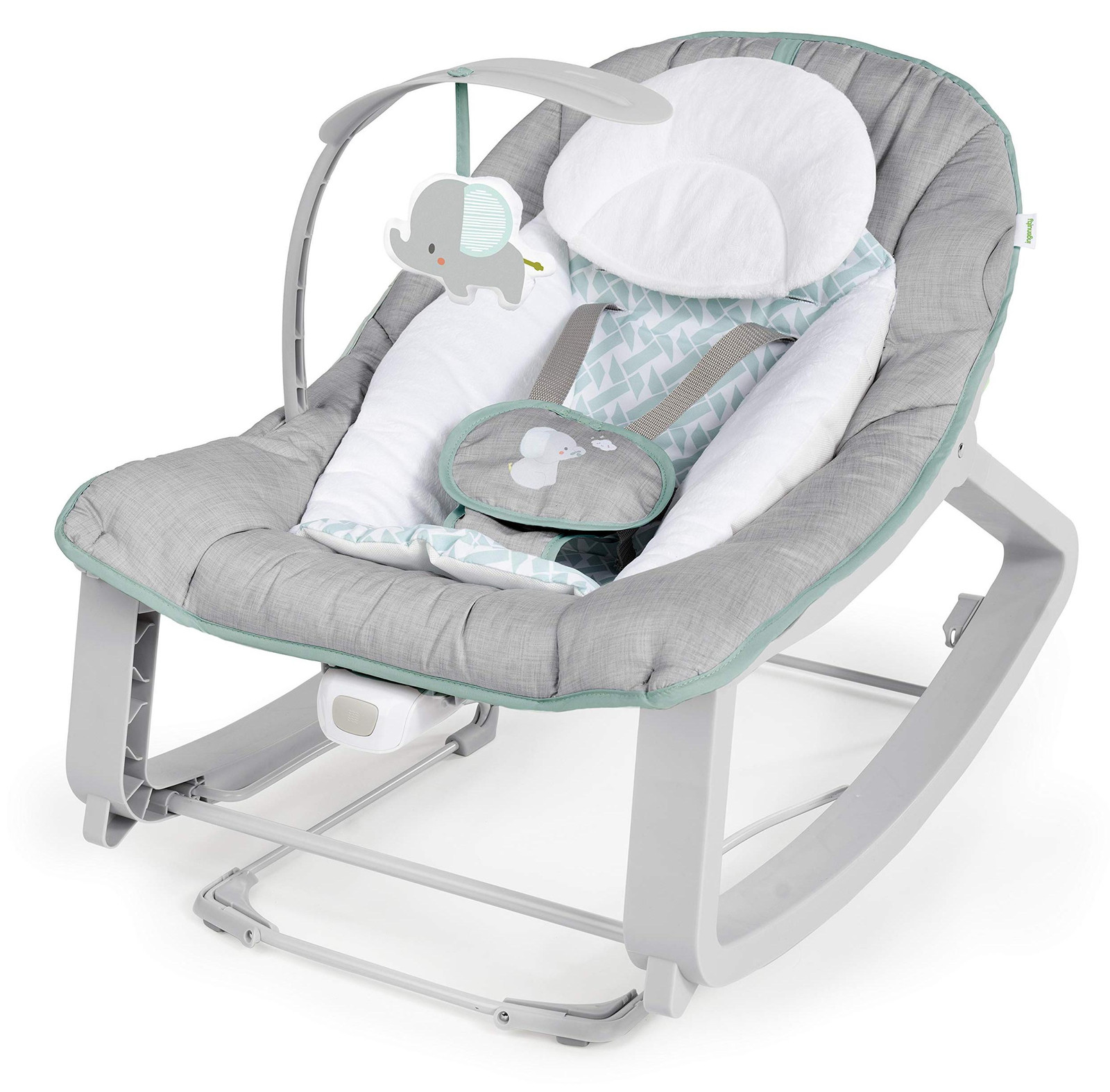 Ingenuity Keep Cozy 3-in-1 Baby Rocker Weaver met afneembare knuffels, 3 posities, 0 tot 30 maanden
