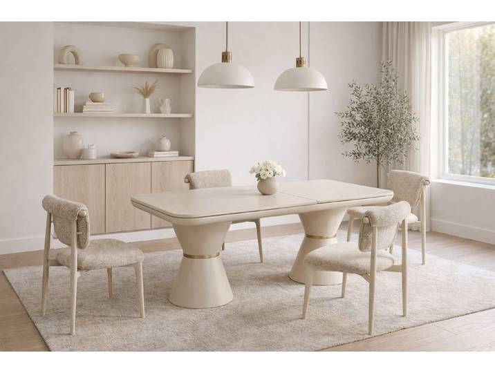 Xlmoebel Beistelltisch 2er Set moderne beige Beistelltische für das Wohnzimmer (2er Set, 2-St., 2er-Set), Made in Europa
