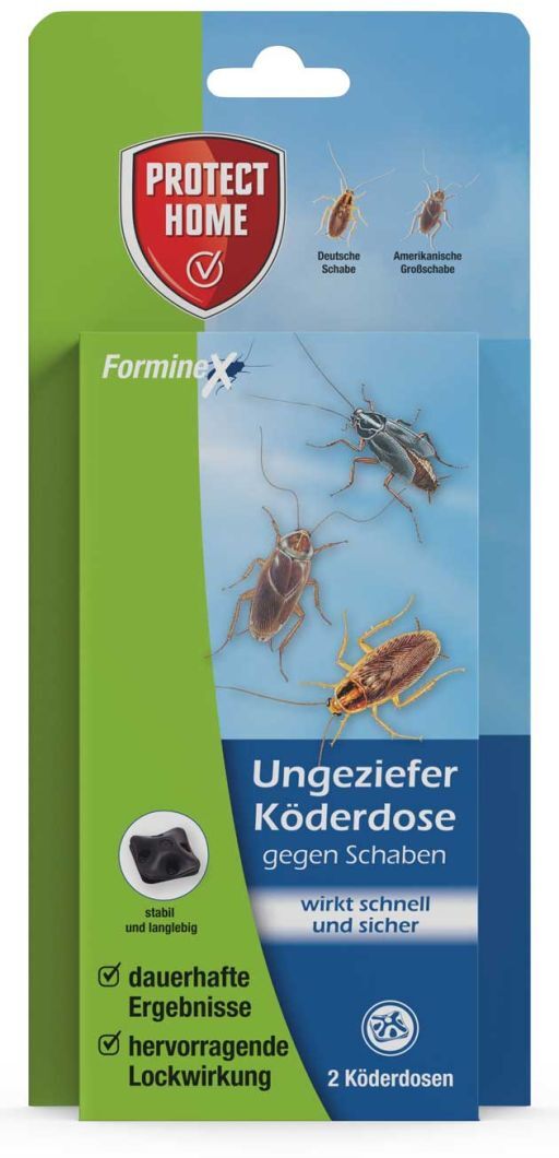 Protect Home FormineX Ungezieferköderdose gegen Schaben 2 Stück