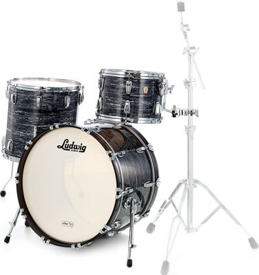 Ludwig Classic Maple Fab 22 Black Oy. Vintage Black Oyster Pearl