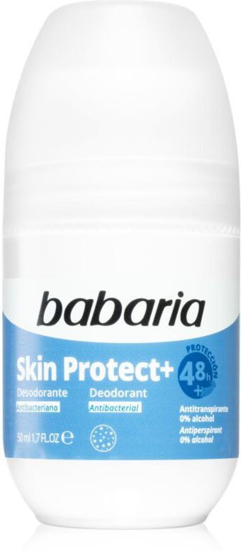 Babaria Deodorant Skin Protect+ déodorant roll-on au composant antibactérien 50 ml