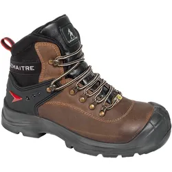 LEMAITRE Sicherheitsstiefel S3 ESD SRC 8057 SLOG schwarz/braun, rote Akzente 43