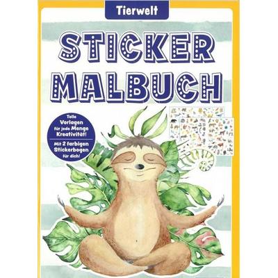 Sticker Malbuch - Tierwelt, Paperback von , Media Verlagsgesellschaft mbH