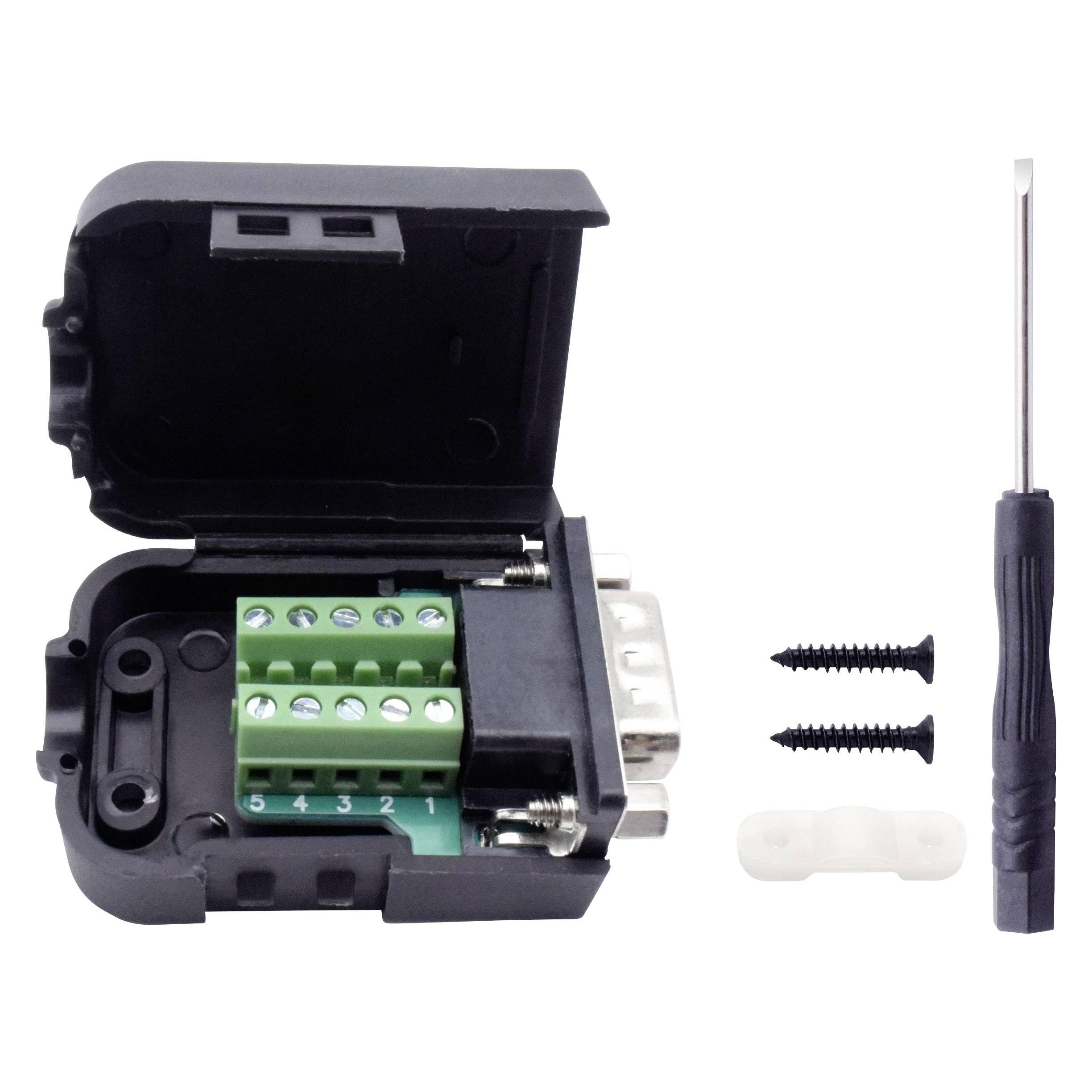 Tru Components T190C4090 D-SUB Stiftleisten-Set Polzahl 9 Schrauben 1 St. (8435696)