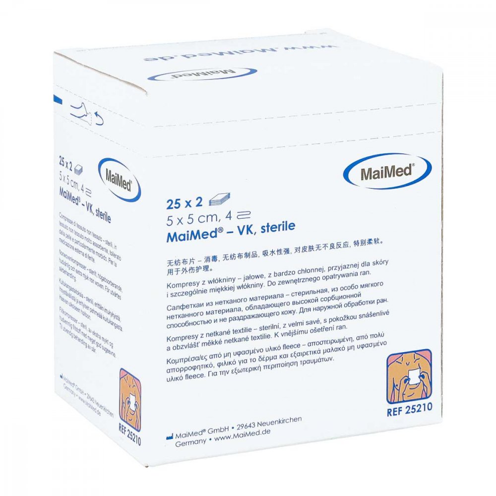 Brinkmann Medical ein Unternehmen der Dr. Junghans Vliesstoff-kompressen 5x5 cm steril 4fach 06310291
