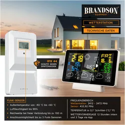 Brandson Wetterstation, Wetterstation, Schwarz, Weiss