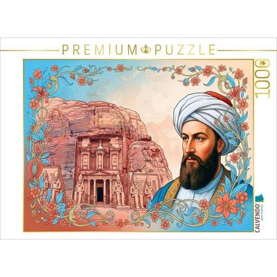 CALVENDO Puzzle Johann Ludwig Burckhardt (1784-1817), Archäologe, entdeckte Petra, reiste als Scheich Ibrahim | 1000 Teile Lege-Größe 64x48cm
