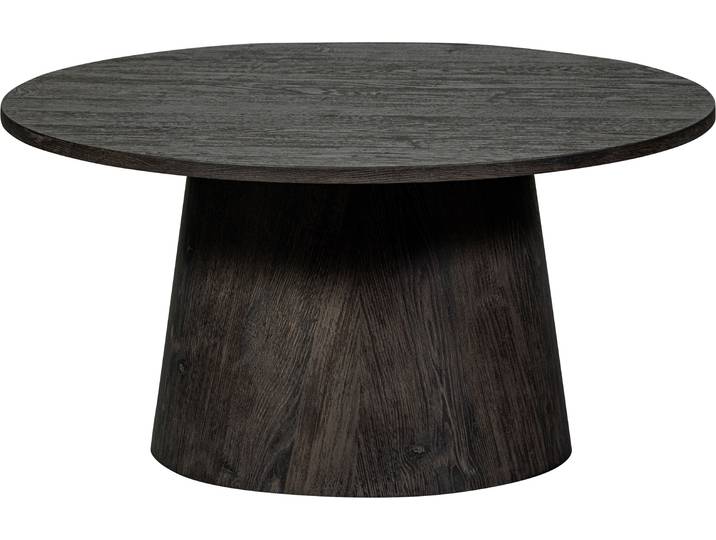 Couchtisch WOOOD Venlo , braun (dunkelbraun, dunkelbraun), B:60cm H:45cm T:60cm, Tische, Couchtisch, runde Form, H 45 cm x Ø 60 cm
