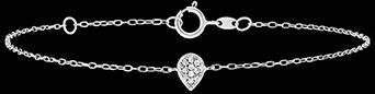 Edenly Armband Frische - AlphÃ©e - WeiÃŸgold, 9 Karat, mit Diamanten