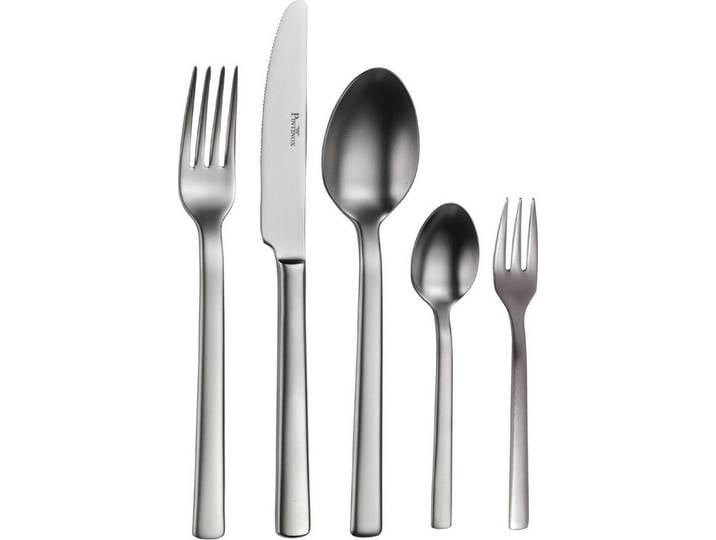 PINTINOX Besteck-Set Millenium Mystique (30-tlg), 6 Personen, Edelstahl 18/10, Optik sandgestrahlt