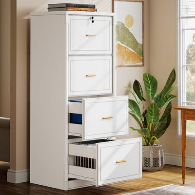 BLUEBELL 4 Drawer Wood File Cabinet with Lock for Home Office