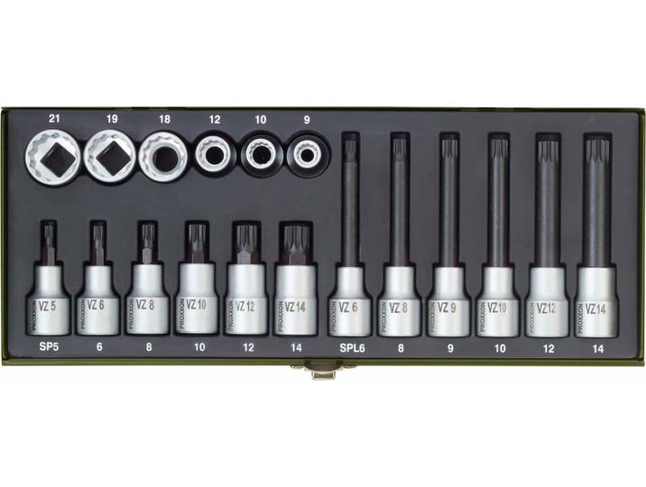Proxxon Industrial Bit set 1/2 (12.5 mm) 18-piece 23 296