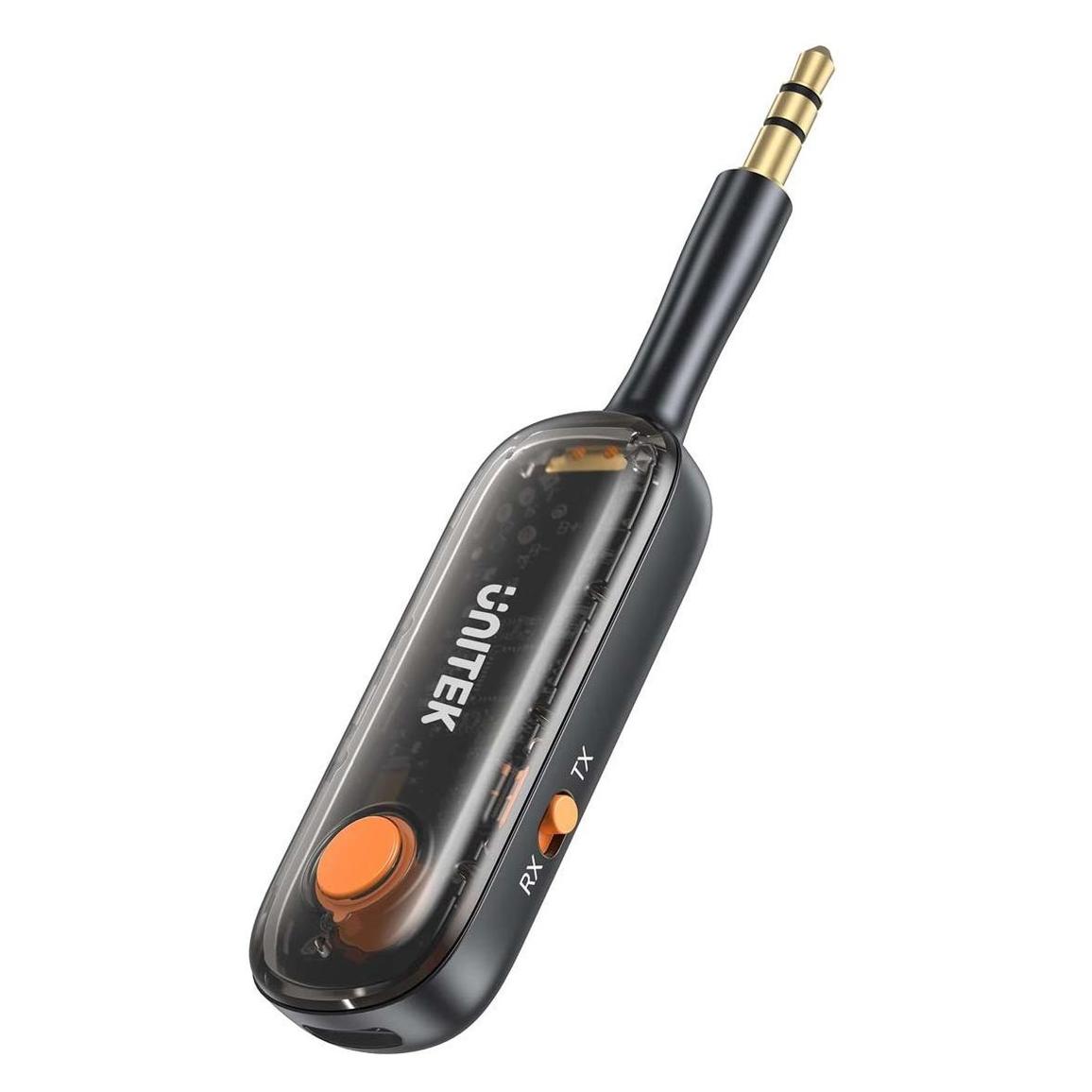 Unitek 2in1 Bluetooth 5.3 Adapter Audio Sender/Empfänger Reichweite 10m Schwarz (Sender & Empfänger) (54218)